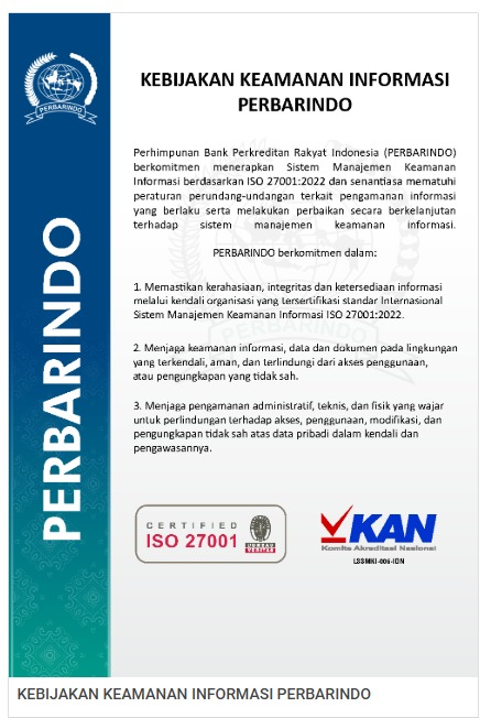 Dokumen Kebijakan Keamanan Informasi PERBARINDO