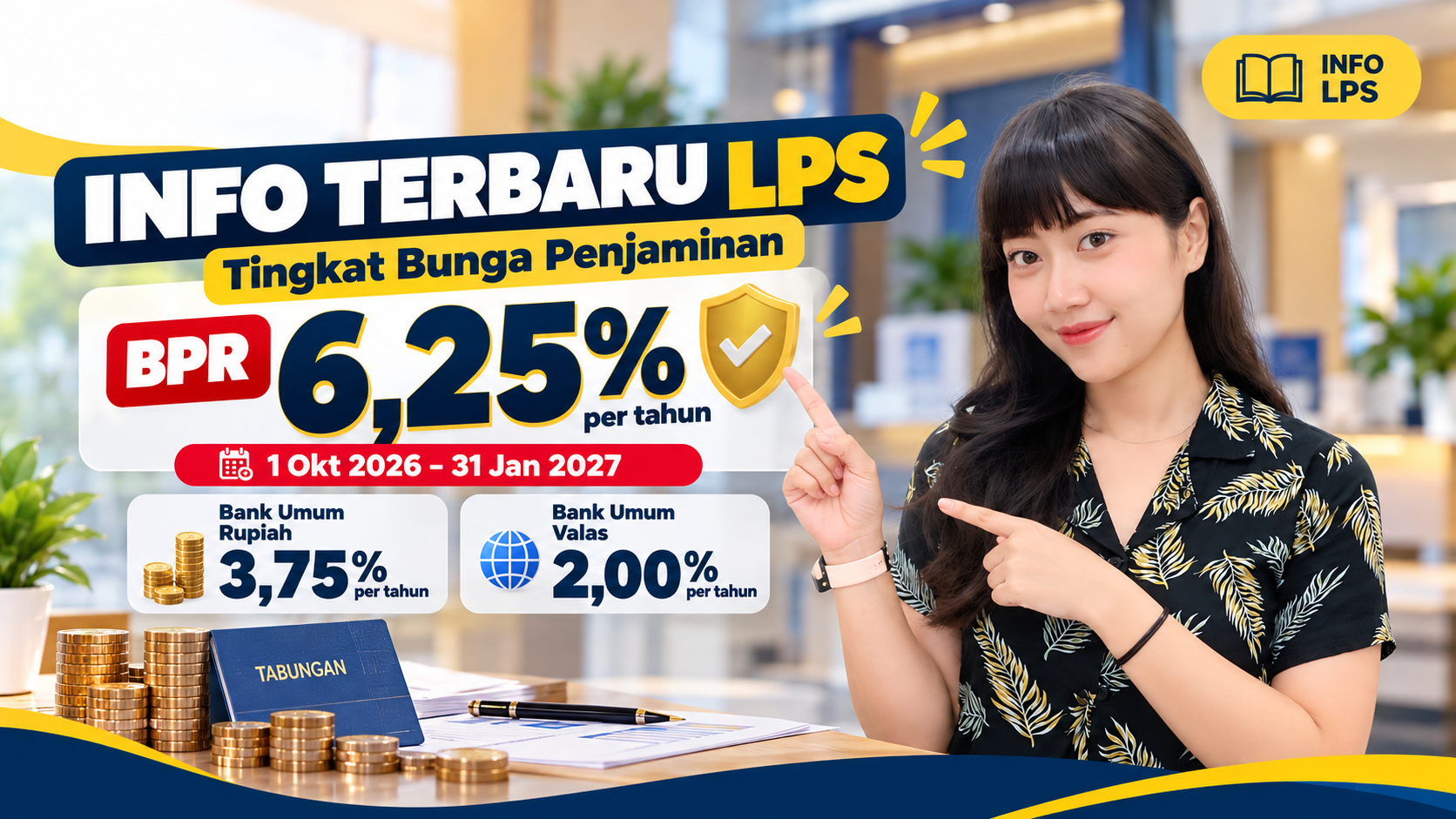 Terbaru! LPS Tetapkan Bunga Penjaminan BPR 6,25% hingga Januari 2027